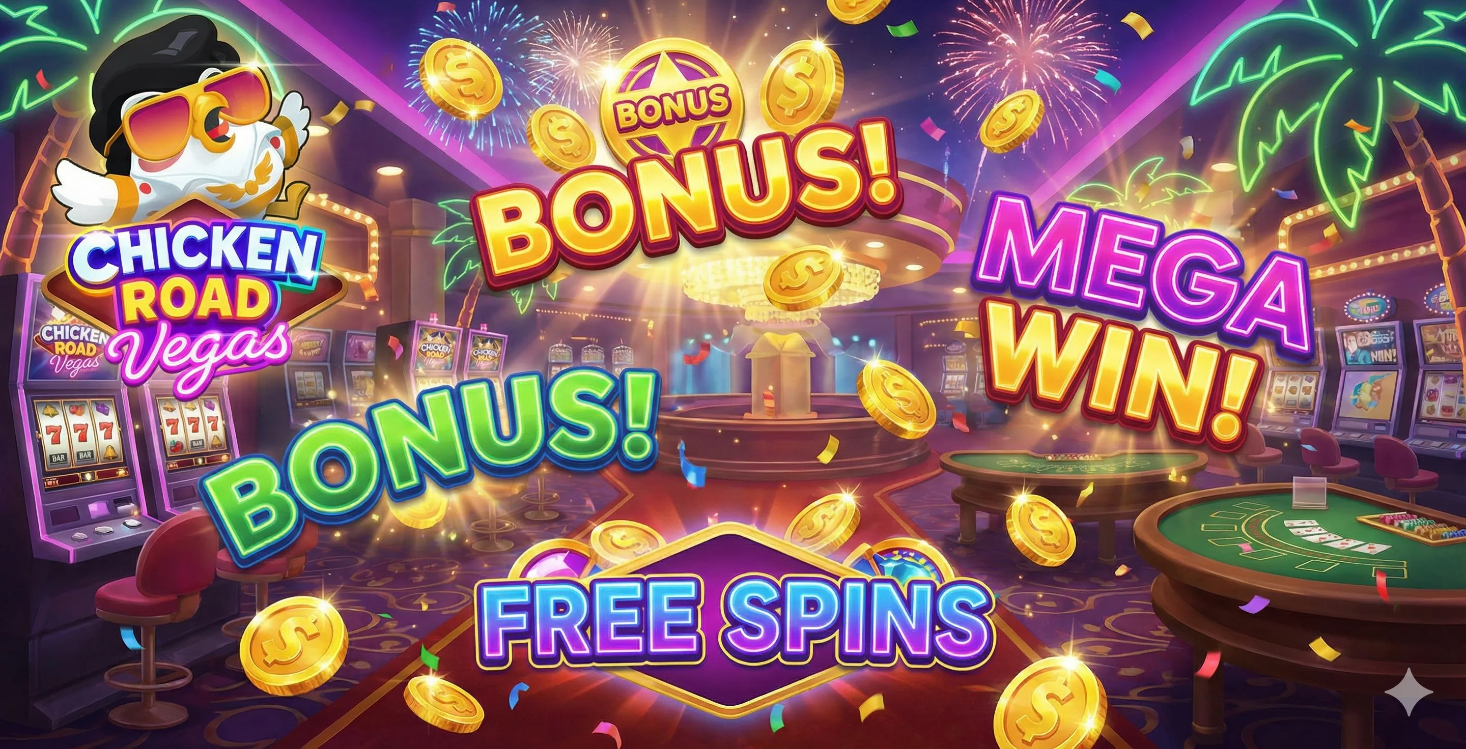 Chicken Road Vegas sign in